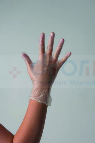 Перчатки виниловые неопудренные ViniMax, M, Прозрачный, 100 шт/упк