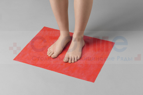 Коврик из спанбонда, 40х50 см, розовый, 100 шт/упк Коврик из спанбонда, 40х50 см, розовый, 100 шт/упк