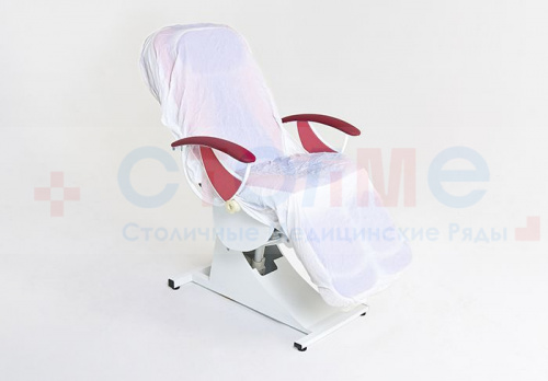Чехол на кушетку многоразовый из ПВХ (165 г/м2), 210х90 см, белый, 1 шт/упк